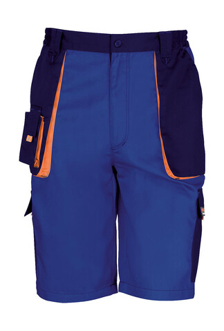Result LITE Short, Royal/Navy/Orange, 4XL bedrucken, Art.-Nr. 919333888