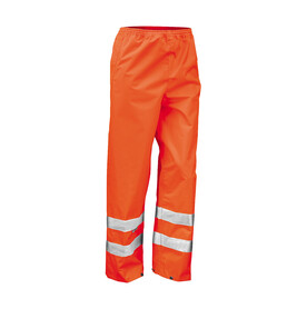 Result High Profile Rain Trousers, Fluorescent Orange, S/M bedrucken, Art.-Nr. 922334054