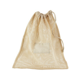 Westford Mill Organic Cotton Mesh Sacks, Natural, XS bedrucken, Art.-Nr. 928280082