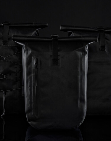 Quadra Waterproof Bike Roll-Top, Black, One Size bedrucken, Art.-Nr. 928301010