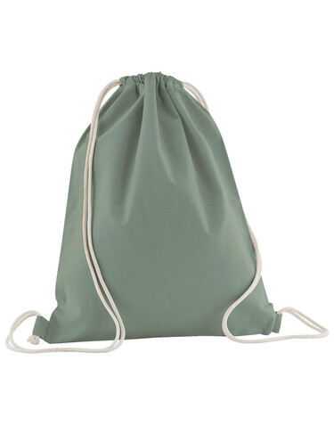Westford Mill Organic Cotton InCo. Gymsac, Dusty Green, One Size bedrucken, Art.-Nr. 929285020