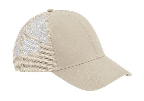 Beechfield Organic Cotton Trucker, Sand, One Size bedrucken, Art.-Nr. 929697410
