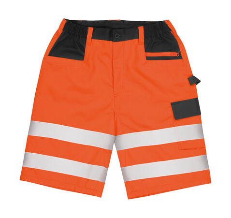 Result Safety Cargo Shorts, Fluorescent Orange, M bedrucken, Art.-Nr. 931334054