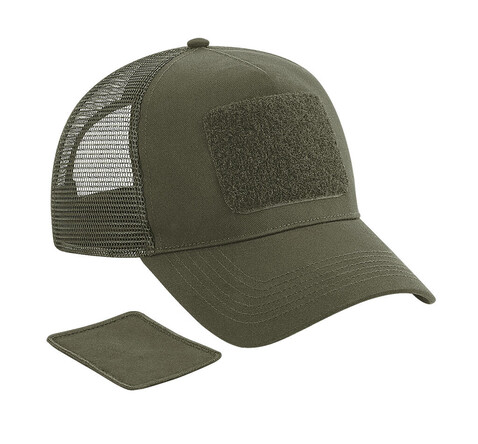 Beechfield Patch Snapback Trucker, Military Green, One Size bedrucken, Art.-Nr. 934695190