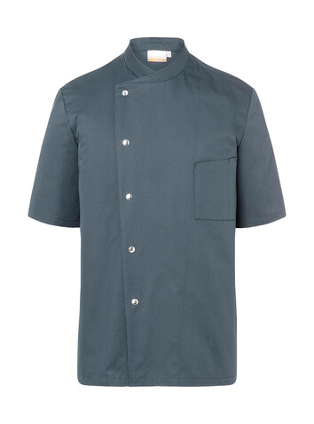 Karlowsky Chef Jacket Gustav Short Sleeve, Anthracite, 60 (2XL) bedrucken, Art.-Nr. 935671408 Karlowsky Chef Jacket Gustav Short Sleeve, Anthracite, 60 (2XL) bedrucken, Art.-Nr. 935671408