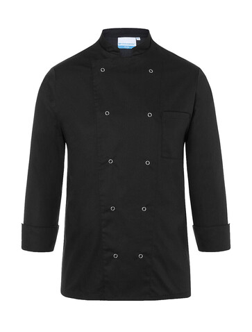 Karlowsky Chef Jacket Basic Unisex, Black, S bedrucken, Art.-Nr. 936671013