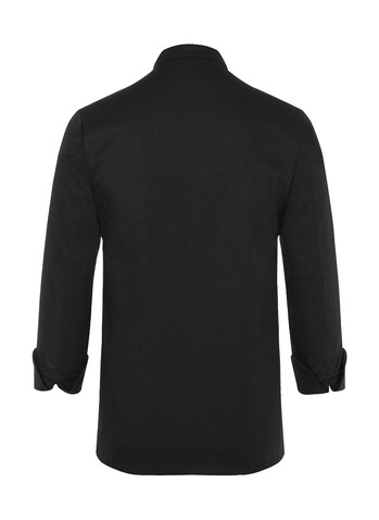 Karlowsky Chef Jacket Basic Unisex, Black, 3XL bedrucken, Art.-Nr. 936671018