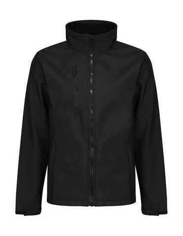 Regatta Ablaze 3 Layer Softshell Jacket, Black/Black, 3XL bedrucken, Art.-Nr. 937171528