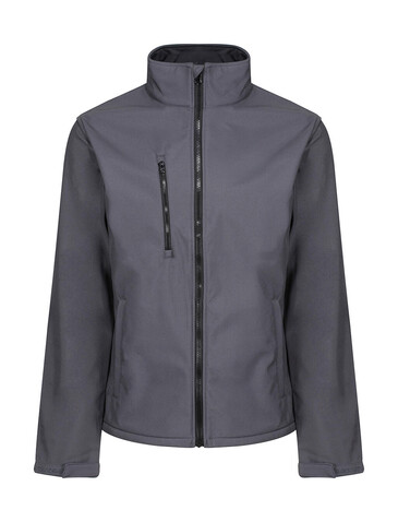 Regatta Ablaze 3 Layer Softshell Jacket, Seal Grey/Black, M bedrucken, Art.-Nr. 937171584