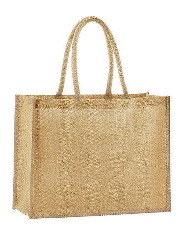 Westford Mill Natural Starched Jute Classic Shopper, Natural, One Size bedrucken, Art.-Nr. 937280080