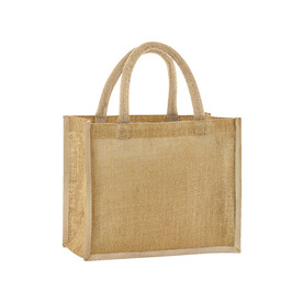 Westford Mill Natural Starched Jute Midi Tote, Natural, One Size bedrucken, Art.-Nr. 938280080