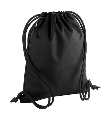 Bag Base Recycled Gymsac, Black, One Size bedrucken, Art.-Nr. 938291010