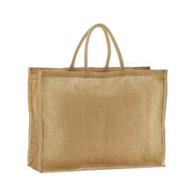 Westford Mill Natural Starched Jute Market Shopper, Natural, One Size bedrucken, Art.-Nr. 939280080