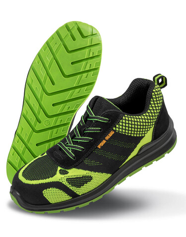 Result Hicks Safety Trainer, Neon Green/Black, 9 (43) bedrucken, Art.-Nr. 939335694