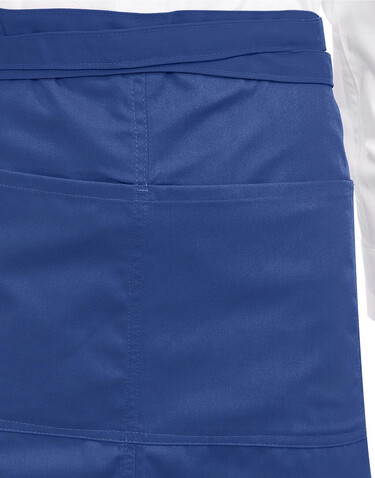 SG ACCESSORIES - BISTRO BERLIN Long Bistro Apron with Vent and Pocket, Grey, One Size bedrucken, Art.-Nr. 941591210