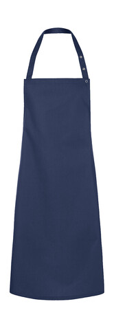 Karlowsky Bib Apron Press Stud Santorini, White, One Size bedrucken, Art.-Nr. 941670000