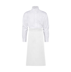SG ACCESSORIES - BISTRO ROME Medium Length Bistro Apron, White, One Size bedrucken, Art.-Nr. 942590000