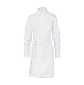SG ACCESSORIES - BISTRO BRUSSELS Short Bistro Apron, White, One Size bedrucken, Art.-Nr. 943590000