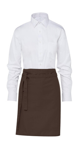 SG ACCESSORIES - BISTRO BRUSSELS Short Bistro Apron, Brown, One Size bedrucken, Art.-Nr. 943597000