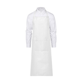 SG ACCESSORIES - BISTRO AMSTERDAM Bib Apron with Pocket, White, One Size bedrucken, Art.-Nr. 945590000