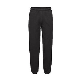 Fruit of the Loom Elasticated Cuff Jog Pants, Black, S bedrucken, Art.-Nr. 947011013