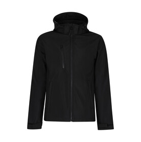 Regatta Venturer 3-Layer Hooded Softshell Jacket, Black, S bedrucken, Art.-Nr. 948171013