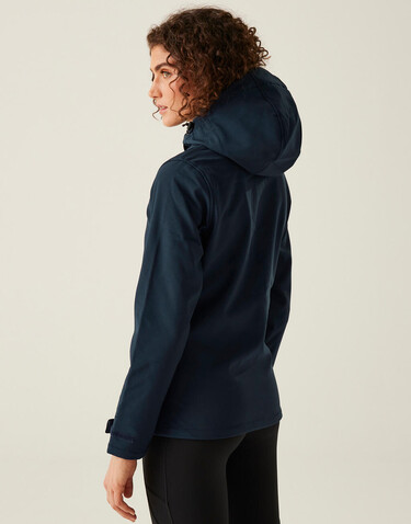 Regatta Women`s Venturer 3-Layer Hooded Softshell Jacket, Black, 10 (36) bedrucken, Art.-Nr. 949171013