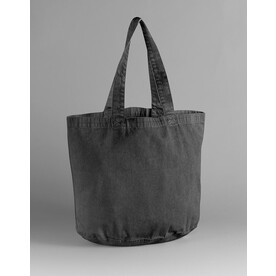Westford Mill Garment Dyed Shopper, Vintage Black, One Size bedrucken, Art.-Nr. 949281020
