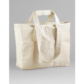 Westford Mill Double Handle Cargo Pocket Tote, Natural, One Size bedrucken, Art.-Nr. 950280080