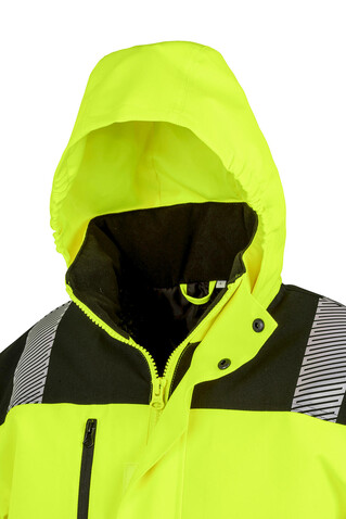 Result Printable Waterproof Softshell Safety Coat, Fluorescent Orange/Black, L bedrucken, Art.-Nr. 950334785