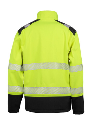 Result Printable Ripstop Safety Softshell, Fluorescent Orange/Black, S bedrucken, Art.-Nr. 951334783