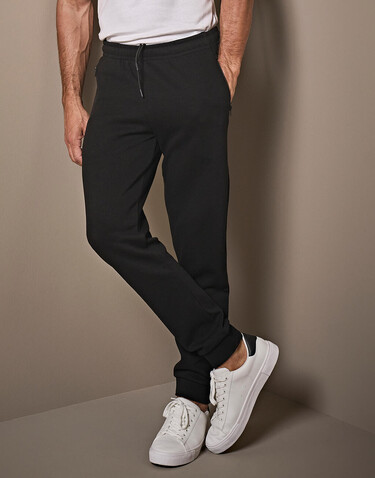 Tee Jays Ribbed Interlock Pants, Black, S bedrucken, Art.-Nr. 951541013