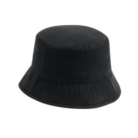 Beechfield Recycled Polyester Bucket Hat, Black, S/M bedrucken, Art.-Nr. 951691011