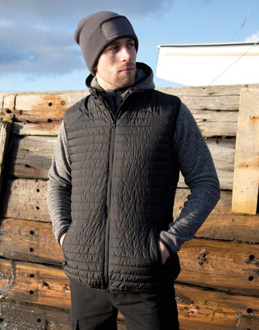 Result Thermoquilt Gilet, Grey/Black, XL bedrucken, Art.-Nr. 953331406 Result Thermoquilt Gilet, Grey/Black, XL bedrucken, Art.-Nr. 953331406