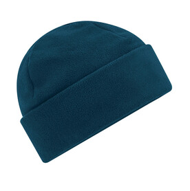 Beechfield Recycled Fleece Cuffed Beanie, Black, One Size bedrucken, Art.-Nr. 953691010