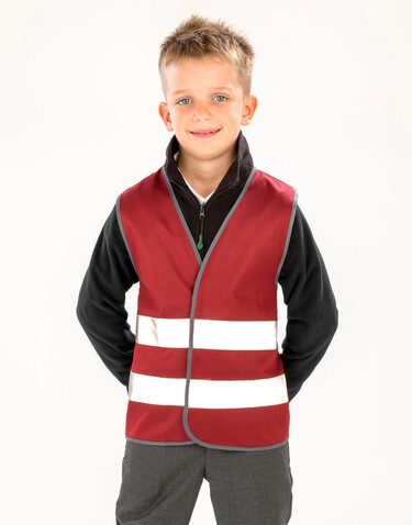 Result Junior Enhanced Visibility Vest, Sky Blue, M (7-9) bedrucken, Art.-Nr. 954333204