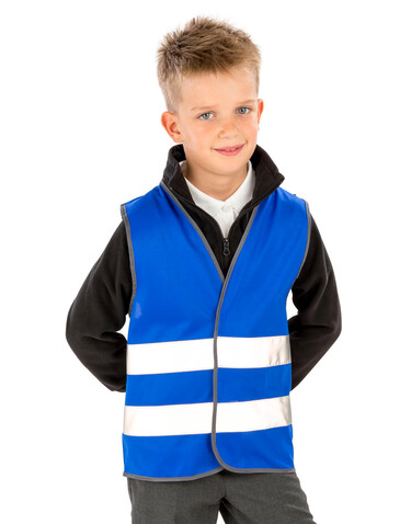 Result Junior Enhanced Visibility Vest, Sky Blue, M (7-9) bedrucken, Art.-Nr. 954333204