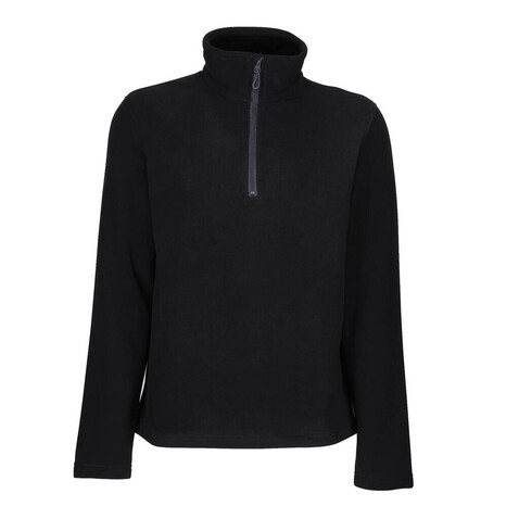 Regatta Honestly Made Recycled Half Zip Fleece, Black, S bedrucken, Art.-Nr. 956171013