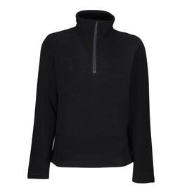 Regatta Honestly Made Recycled Half Zip Fleece, Black, S bedrucken, Art.-Nr. 956171013