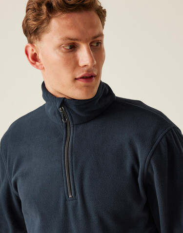 Regatta Honestly Made Recycled Half Zip Fleece, Black, S bedrucken, Art.-Nr. 956171013