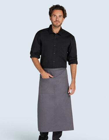 SG ACCESSORIES - BISTRO ROME - Medium Length Bistro Apron with Pocket, White, One Size bedrucken, Art.-Nr. 957590000 SG ACCESSORIES - BISTRO ROME - Medium Length Bistro Apron with Pocket, White, One Size bedrucken, Art.-Nr. 957590000