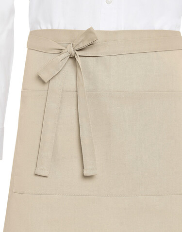 SG ACCESSORIES - BISTRO ROME - Recycled Bistro Apron with Pocket, Brown, One Size bedrucken, Art.-Nr. 958597000