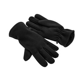 Beechfield Recycled Fleece Gloves, Black, S/M bedrucken, Art.-Nr. 958691011