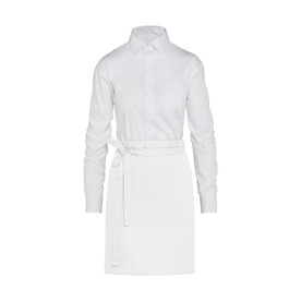 SG ACCESSORIES - BISTRO BRUSSELS - Short Bistro Apron with Pocket, White, One Size bedrucken, Art.-Nr. 959590000