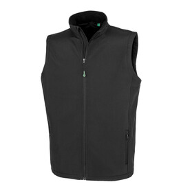 Result Men`s Recycled 2-Layer Printable Softshell B/W, Black, S bedrucken, Art.-Nr. 961331013