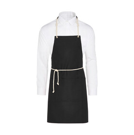 SG ACCESSORIES - BISTRO CORSICA - Cord Bib Apron with Pocket, Black, One Size bedrucken, Art.-Nr. 961591010