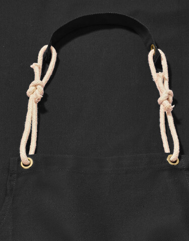 SG ACCESSORIES - BISTRO CORSICA - Cord Bib Apron with Pocket, Black, One Size bedrucken, Art.-Nr. 961591010