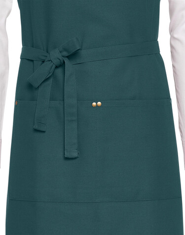 SG ACCESSORIES - BISTRO PROVENCE - Eyelet Bib Apron with Pocket, Black, One Size bedrucken, Art.-Nr. 963591010