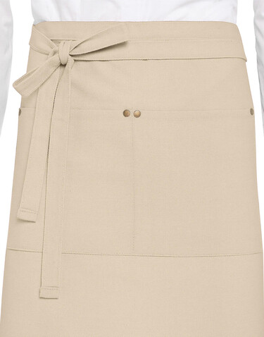 SG ACCESSORIES - BISTRO PROVENCE - Bistro Apron with Pocket, Natural, One Size bedrucken, Art.-Nr. 964590080