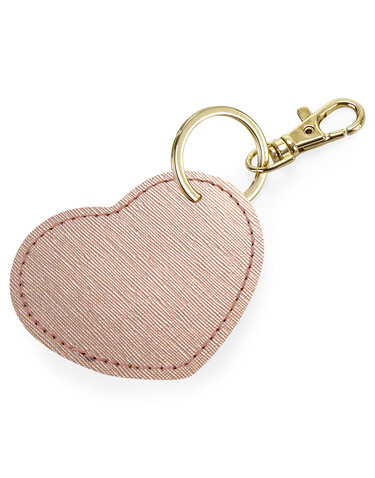 Bag Base Boutique Heart Key Clip, Soft White, One Size bedrucken, Art.-Nr. 966290010